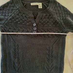 DKNY Charcoal Knit Sweater for Women